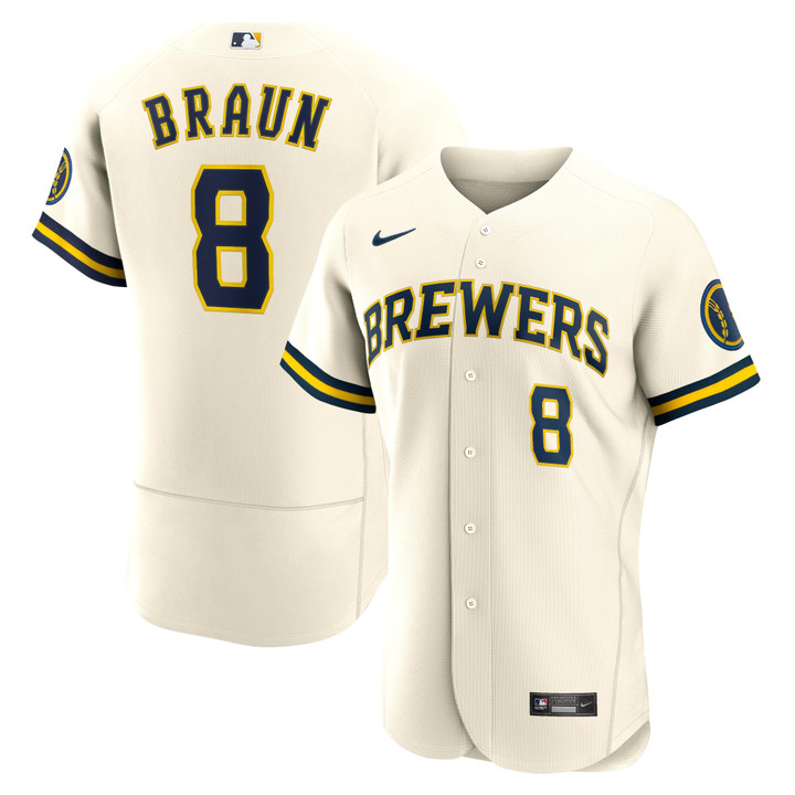 Ryan Braun Milwaukee Brewers Nike Home Replica Player Jersey - Cream