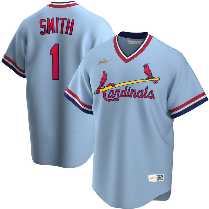 Ozzie Smith St. Louis Cardinals Nike Road Cooperstown Collection Player Jersey - Light Blue