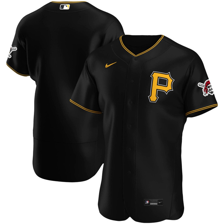 Pittsburgh Pirates Nike Alternate Replica Team Logo Jersey - Black