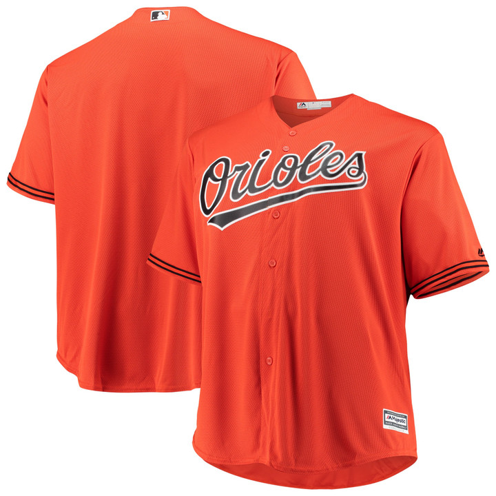 Baltimore Orioles Majestic Alternate Official Cool Base Jersey - Orange
