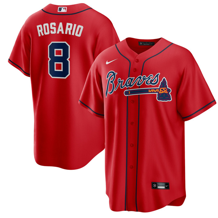 Eddie Rosario Atlanta Braves Nike Alternate Replica Player Jersey - Red