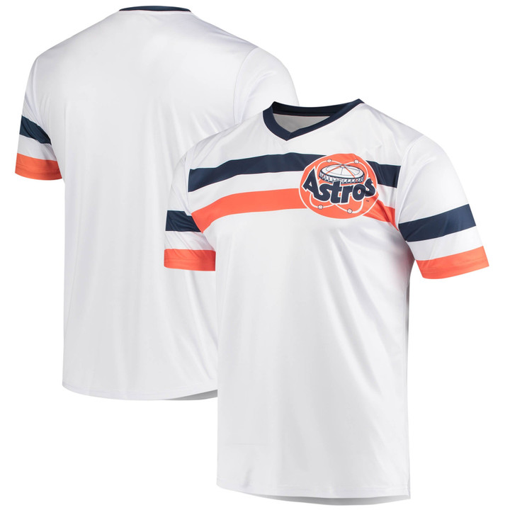 Houston Astros Stitches Cooperstown Collection V-Neck Jersey - White