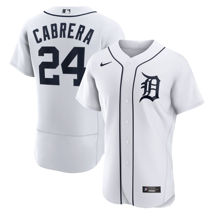 Miguel Cabrera Detroit Tigers Nike Home Logo Replica Player Jersey - White