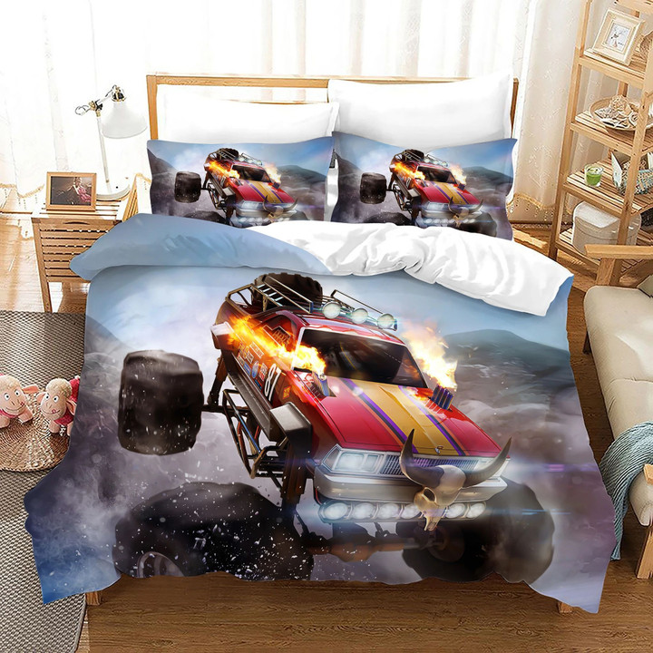 Monster Truck 2 Duvet Quilt Bedding Set