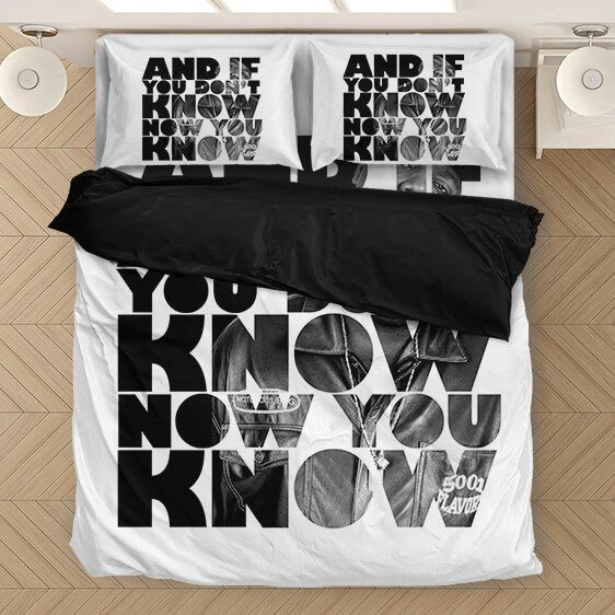 And If You Dont Know Now You Know Biggies Quote Duvet Quilt Bedding Set