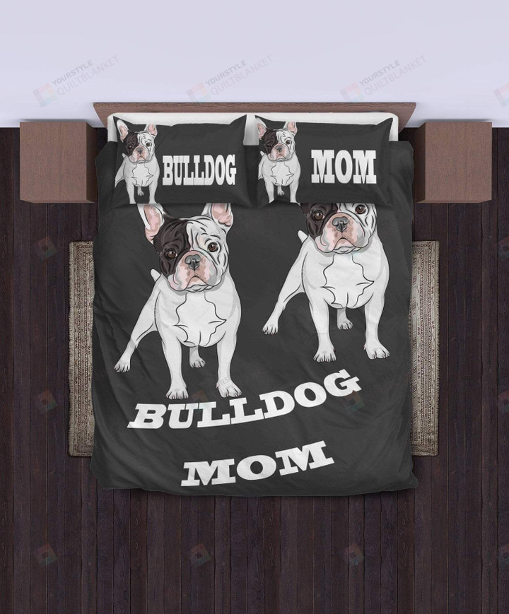3D New Bulldog Mom Cotton Bed Sheets Spread Comforter Duvet Cover Bedding Sets