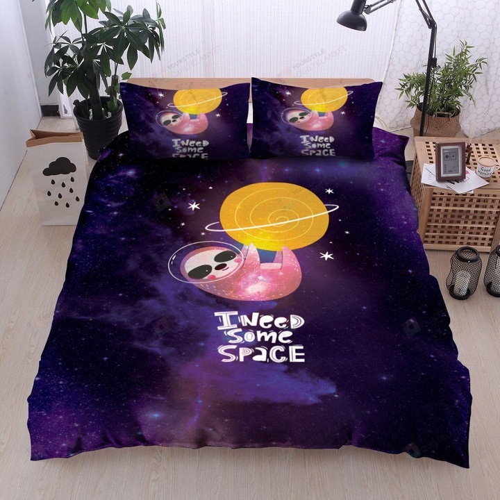 3D Sloth I Need Some Space Cotton Bed Sheets Spread Comforter Duvet Cover Bedding Sets
