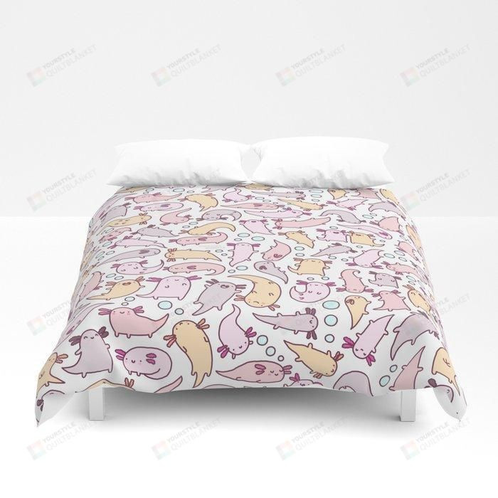 3d Adorable Axolotls Duvet Cover Bedding Sets