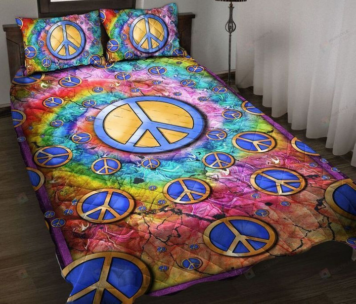 3D Hippie Pattern Cotton Bed Sheets Spread Comforter Duvet Cover Bedding Sets