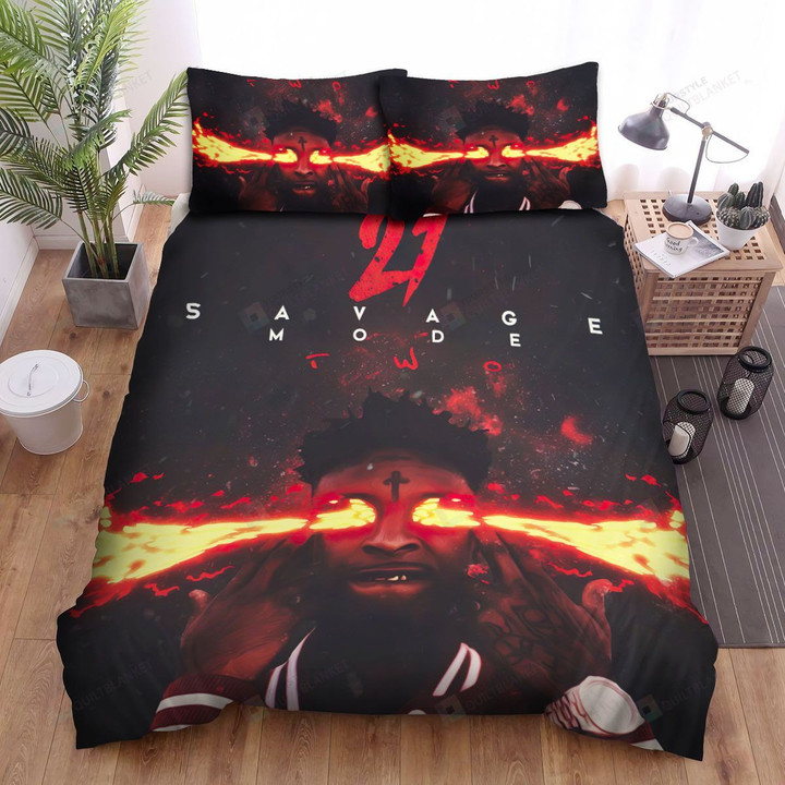 21 Savage Savage Mode 2 Digital Art Bed Sheets Spread Comforter Duvet Cover Bedding Sets