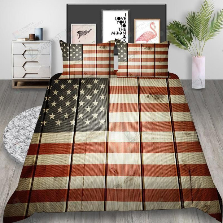 American Flag Bed Sheets Duvet Cover Bedding Set Great Gifts For Birthday Christmas Thanksgiving