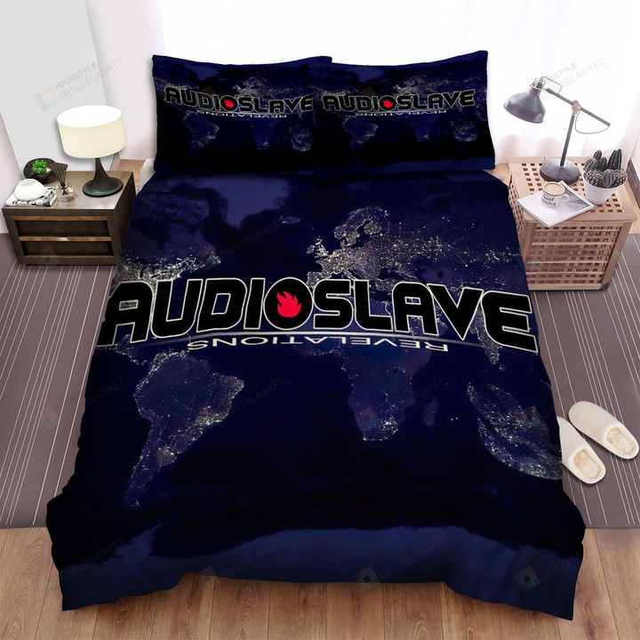 Audioslave Music Band Revelations Artwork Bed Sheets Spread Comforter Duvet Cover Bedding Sets