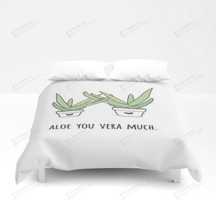 Aloe You Very Much Bed Sheets Spread Duvet Cover Bedding Sets