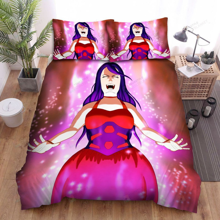 Amy Lee Blue Hair  Bed Sheets Spread Comforter Duvet Cover Bedding Sets
