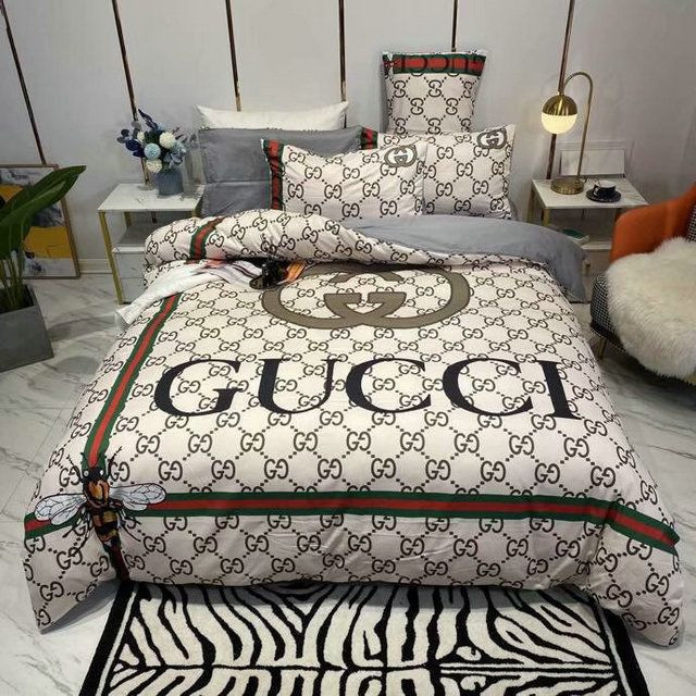Luxury Gc Gucci Type 61 Bedding Sets Duvet Cover Luxury Brand Bedroom Sets