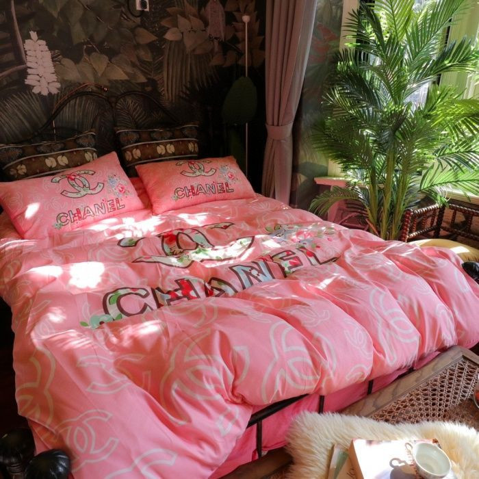 Luxury Cn Chanel Type 55 Bedding Sets Duvet Cover Luxury Brand Bedroom Sets