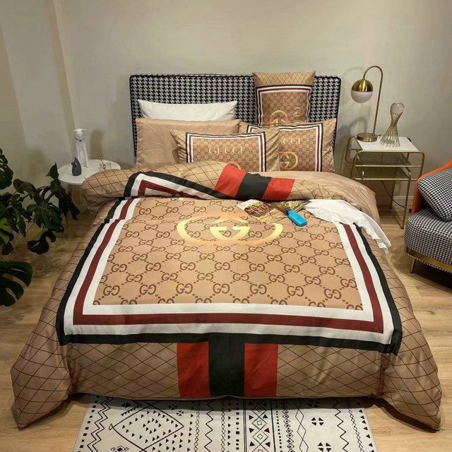 Luxury Gc Gucci Type 137 Bedding Sets Duvet Cover Luxury Brand Bedroom Sets