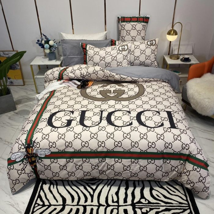 Luxury Gc Gucci Type 09 Bedding Sets Duvet Cover Luxury Brand Bedroom Sets