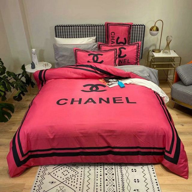 Luxury Cn Chanel Type 116 Bedding Sets Duvet Cover Luxury Brand Bedroom Sets