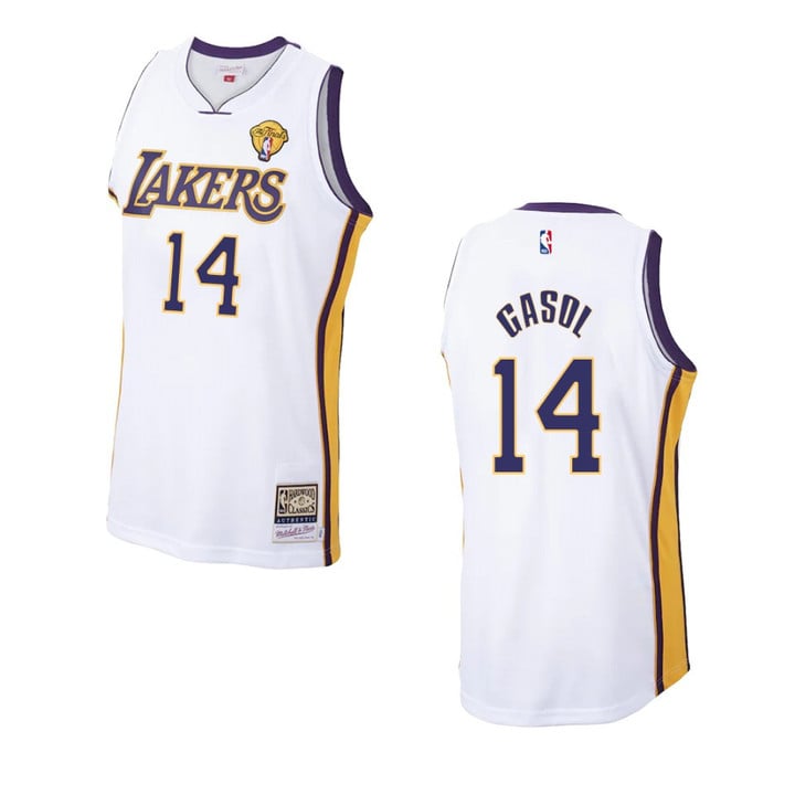 Los Angeles Lakers Marc Gasol 2021 Hardwood Classics Jersey White