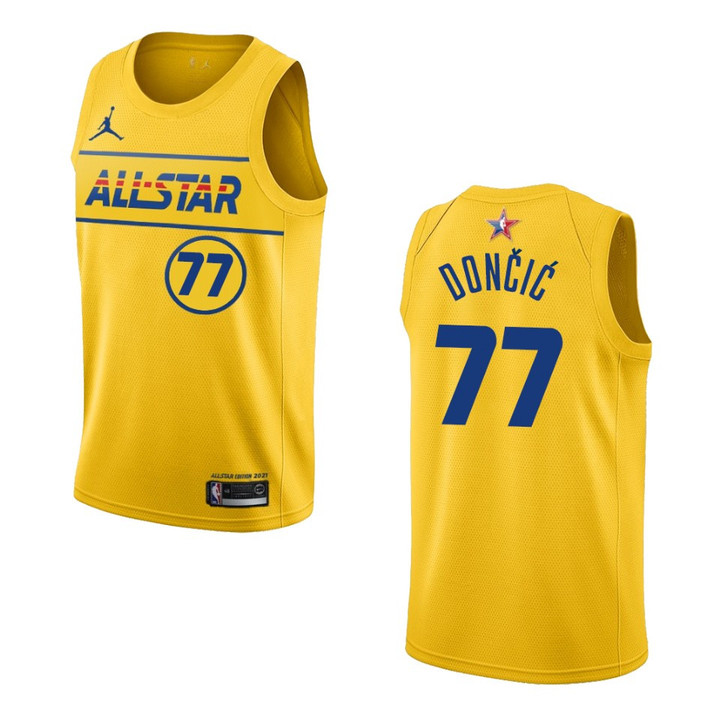 Dallas Mavericks Luka Doncic NBA All-Star Game TEAM LEBBRON player jersey Gold