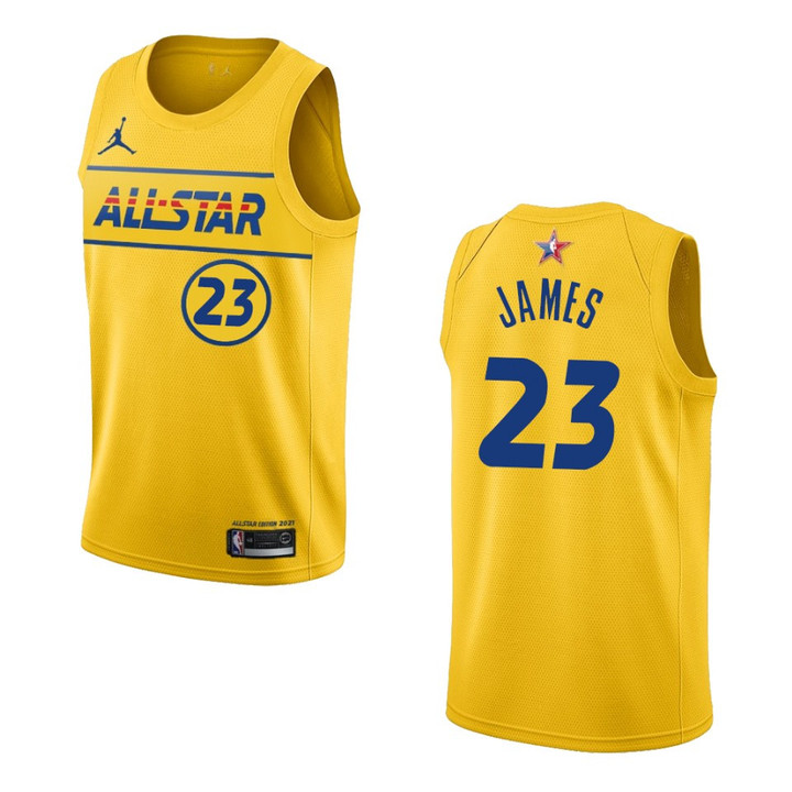 Los Angeles Lakers LeBron James NBA All-Star Game TEAM LEBBRON player jersey Gold