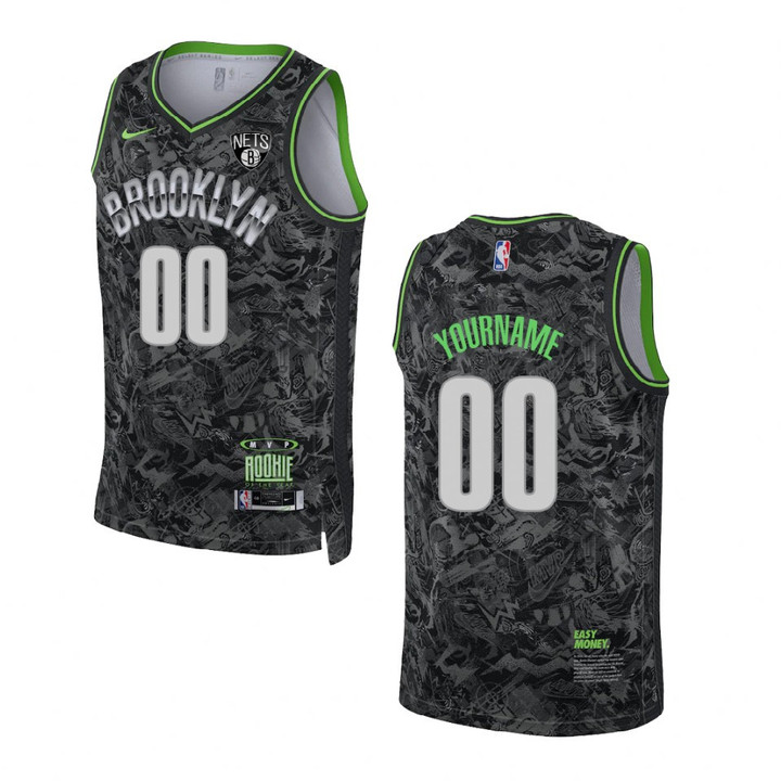 Brooklyn Nets Custom 2021 Select Series Swingman Jersey Black