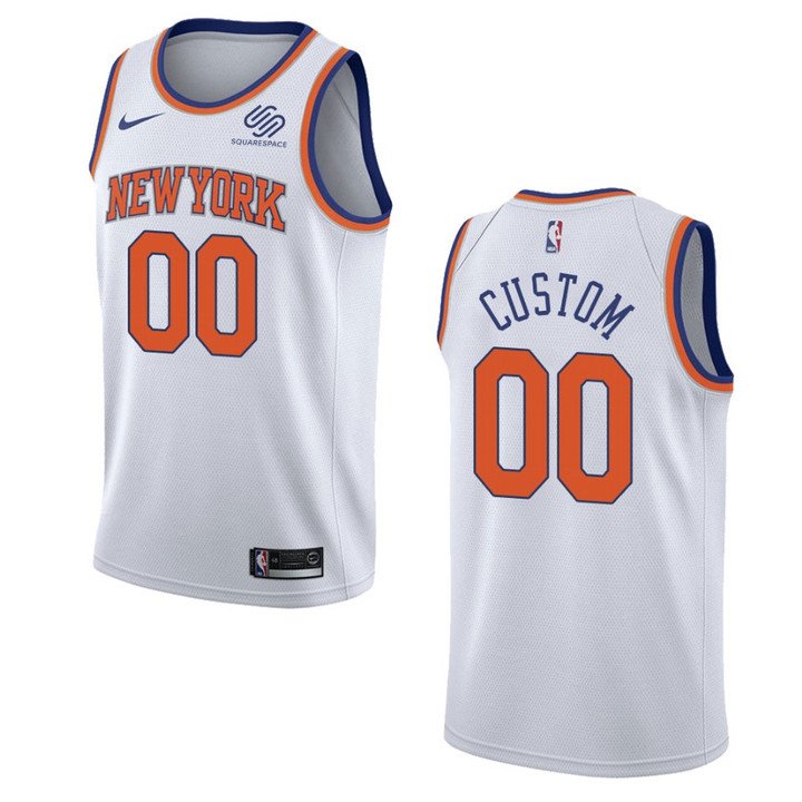 Knicks Custom Association Edition Swingman Jersey White