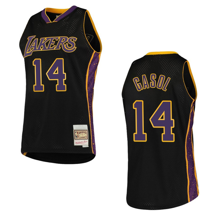 Los Angeles Lakers Marc Gasol Rings Collection Jersey Hardwood Classics Black