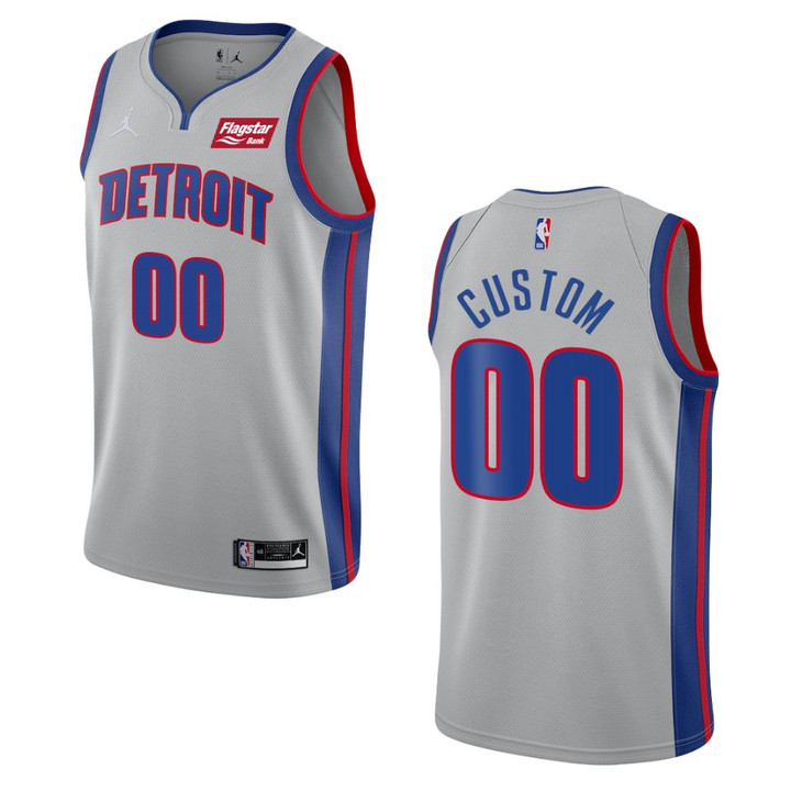 Pistons Custom Statement Edition Swingman Jersey Gray