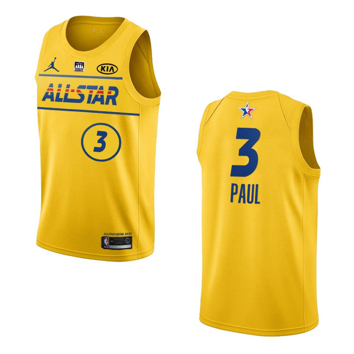 Phoenix Suns Chris Paul 2021 NBA All-Star Game Western Conference Jersey Gold