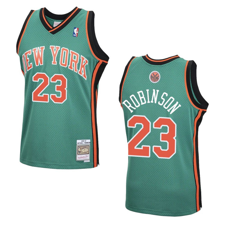 New York Knicks Mitchell Robinson 2006-07 Hardwood Classics Jersey Green