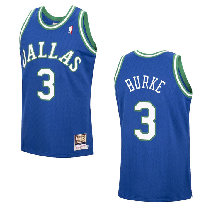 Trey Burke Dallas Mavericks Hardwood Classics Authentic Jersey Blue