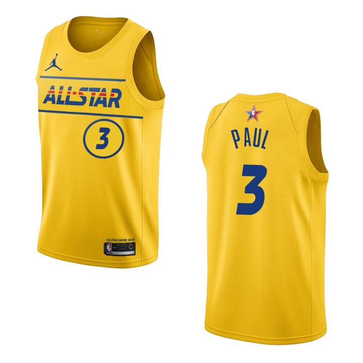 Phoenix Suns Chris Paul 2021 NBA All-Star Game Western Conference Jersey Yellow