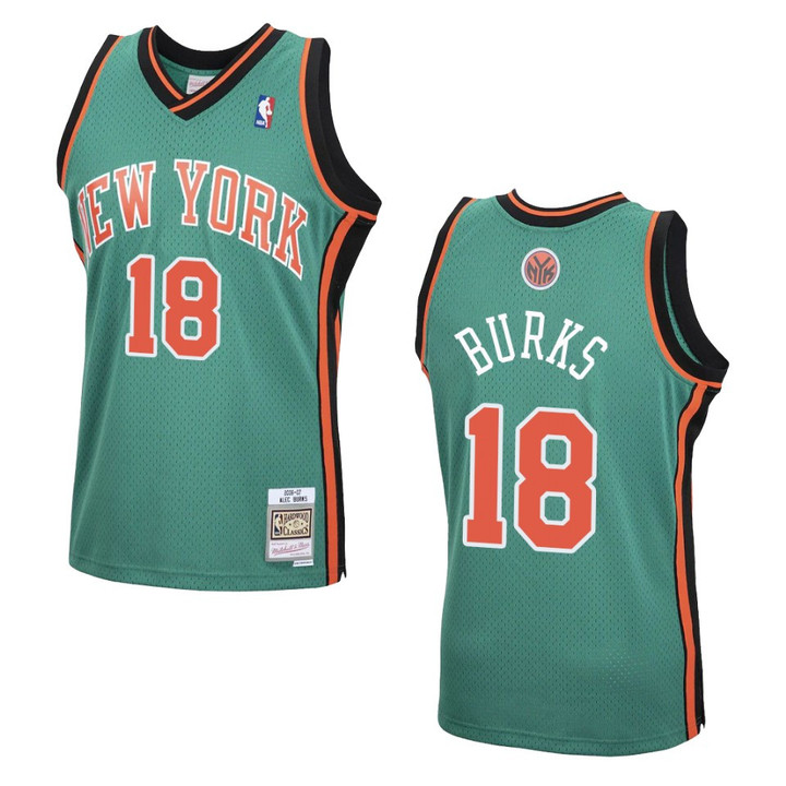 New York Knicks Alec Burks 2006-07 Hardwood Classics Jersey Green