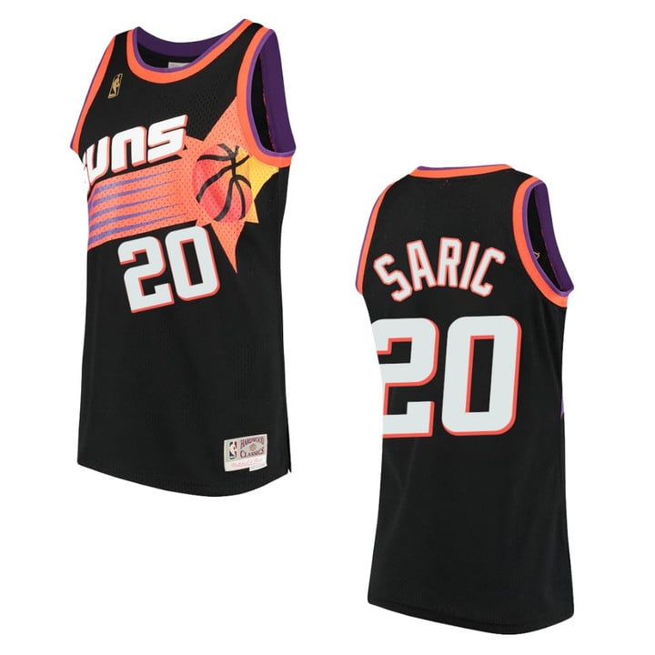 Phoenix Suns Dario Saric Hardwood Classics Jersey Throwback 90s Black
