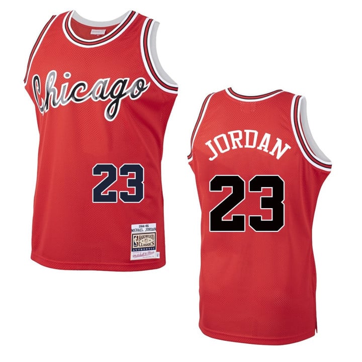 Michael Jordan Chicago Bulls 1984-85 Hardwood Classics Authentic Jersey Red