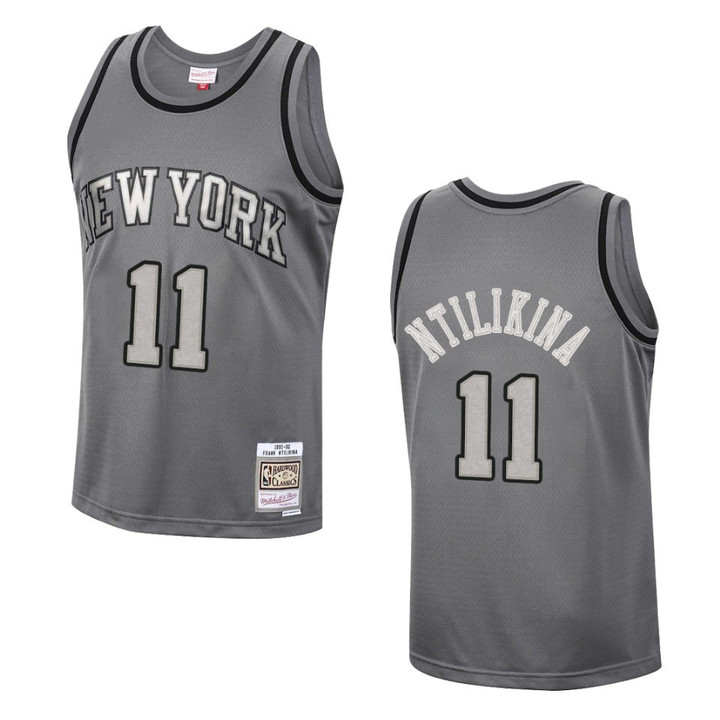 New York Knicks Frank Ntilikina Metal Works swingman Jersey Charcoal
