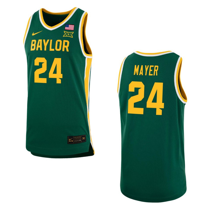Baylor Bears Matthew Mayer Replica Basketball Jersey Green