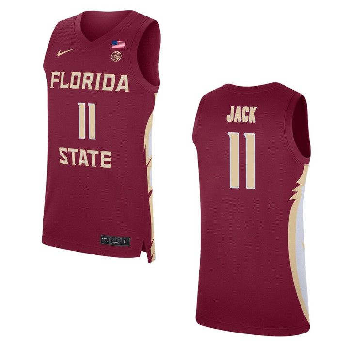 Florida State Seminoles Nathanael Jack Basketball Replica Jersey Red