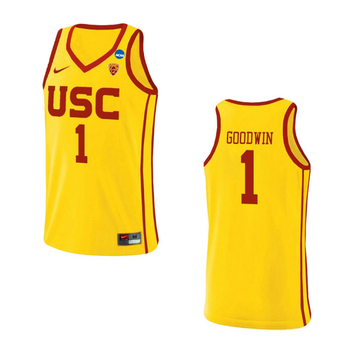 USC Trojans Chevez Goodwin Yellow Basketball Alternate Jersey