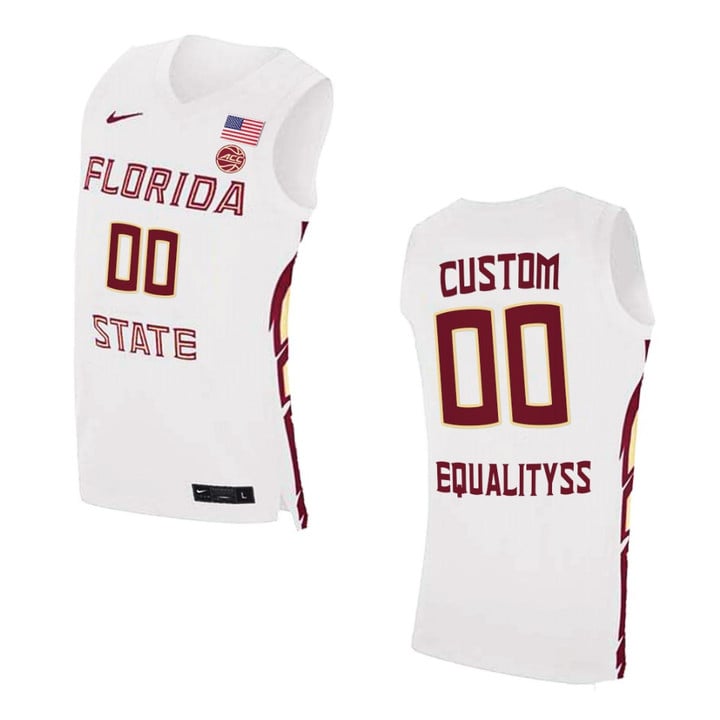 Florida State Seminoles Custom Basketball Swingman Jersey White