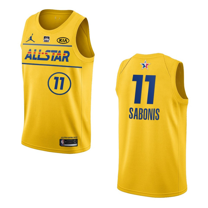 Indiana Pacers Domantas Sabonis 2021 NBA All-Star Game Western Conference Jersey Gold