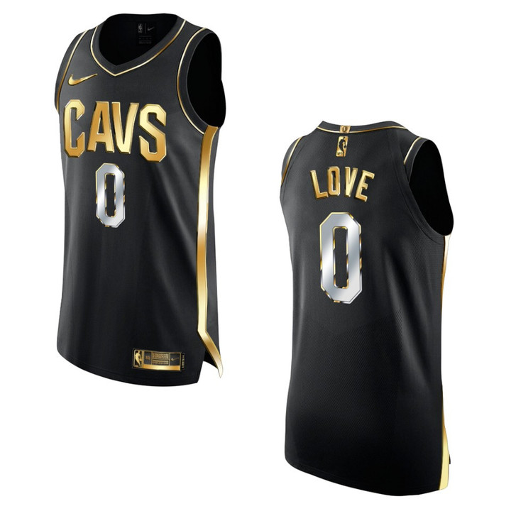 Cleveland Cavaliers Kevin Love Golden Edition Jersey Authentic Limited Black