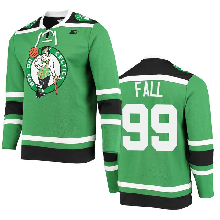Boston Celtics Tacko Fall Hockey Fashion Pointman Jersey Green