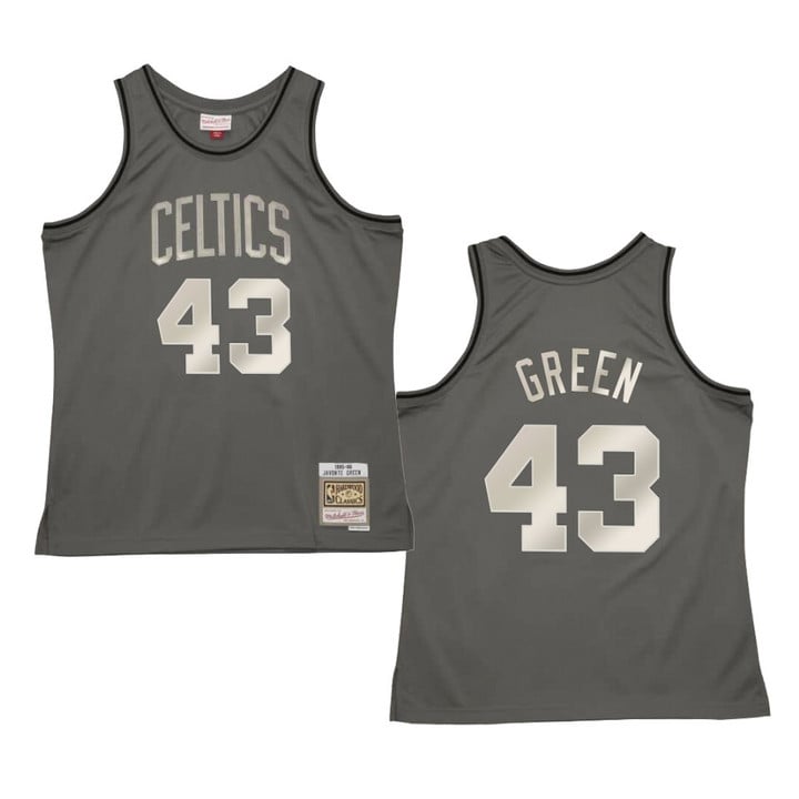 Celtics Javonte Green Metal Works Swingman Jersey Gray