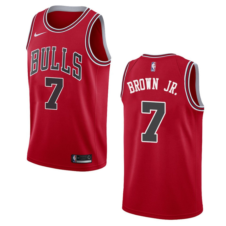 Bulls Troy Brown Jr. Icon Swingman Jersey Red