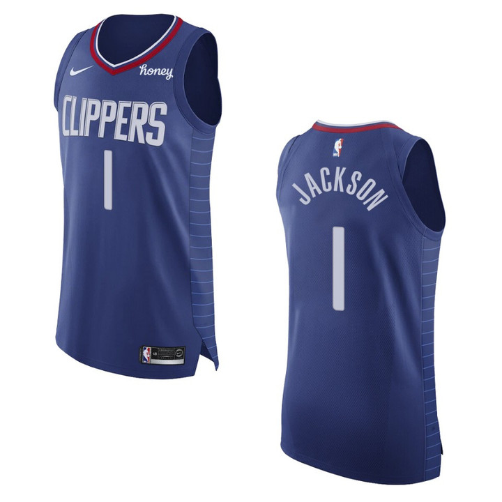 Clippers Reggie Jackson Icon Edition Swingman Jersey Blue
