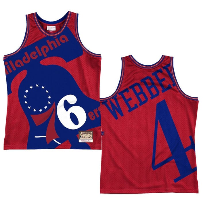 Chris Webber Philadelphia 76ers Blown Out Fashion Throwback Jersey Red