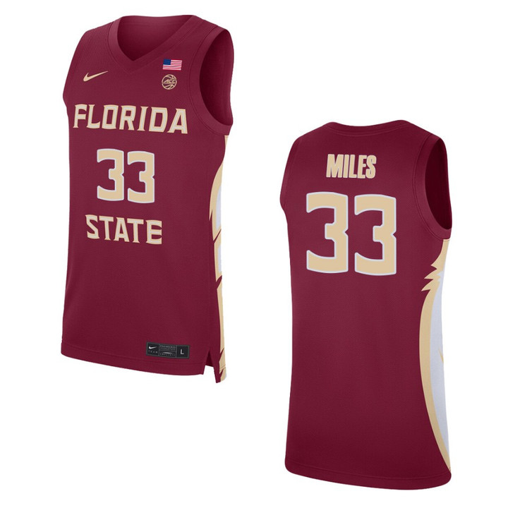Florida State Seminoles Will Miles Basketball Replica Jersey Red